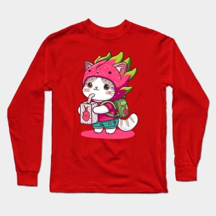 Dragonfruit Kitty Long Sleeve T-Shirt